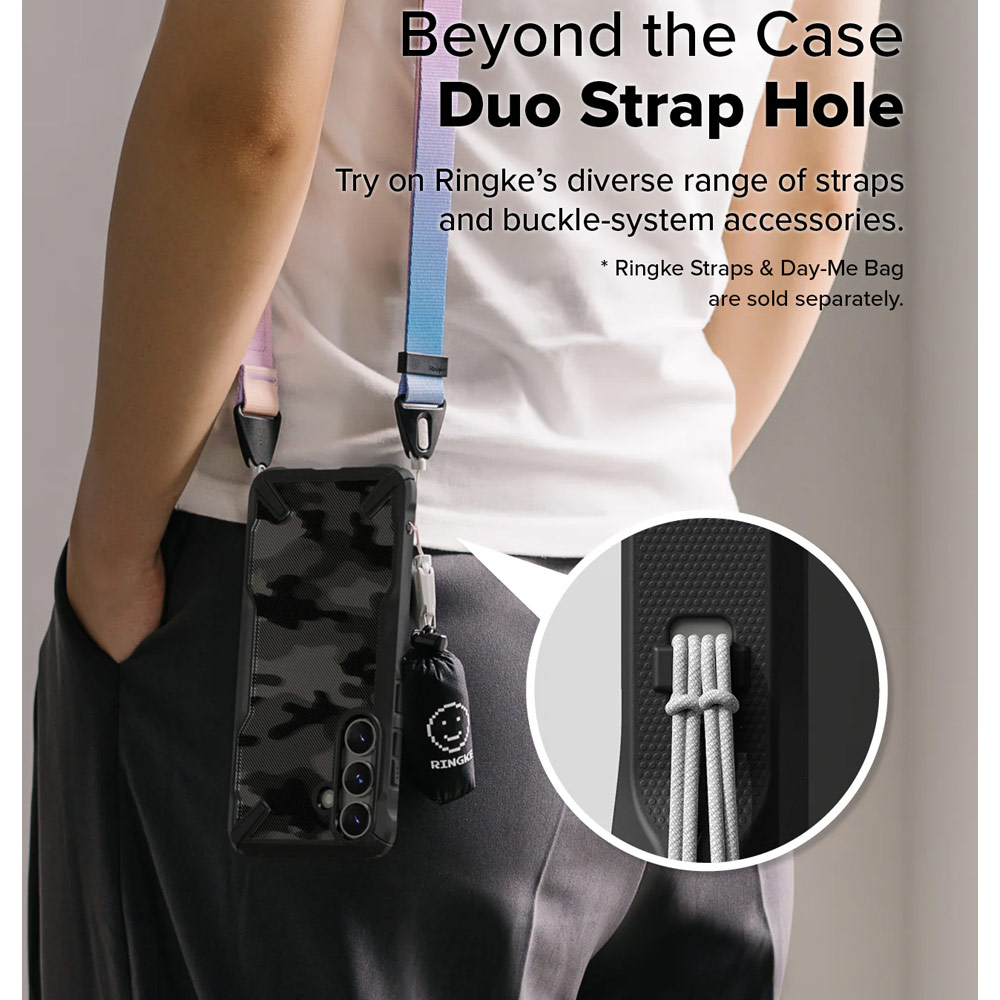 Picture of Samsung Galaxy S25 Plus Case | Ringke Fusion X Transparent Protection Case for Samsung Galaxy S25 Plus (Camo Black)