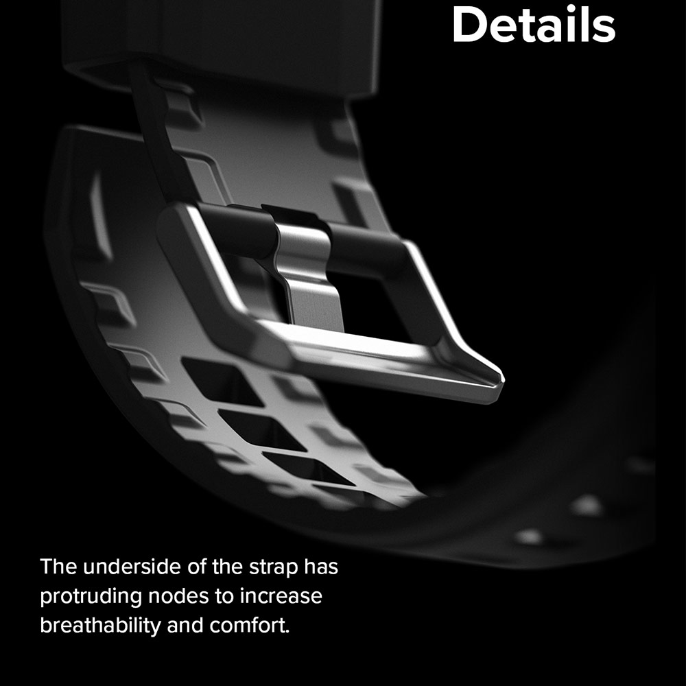 Picture of Apple Watch 49mm	Ultra 3 Case | Ringke Fusion X Guard Sporty Case and Strap for Apple Watch Series 8 49mm Ultra Case (Black)