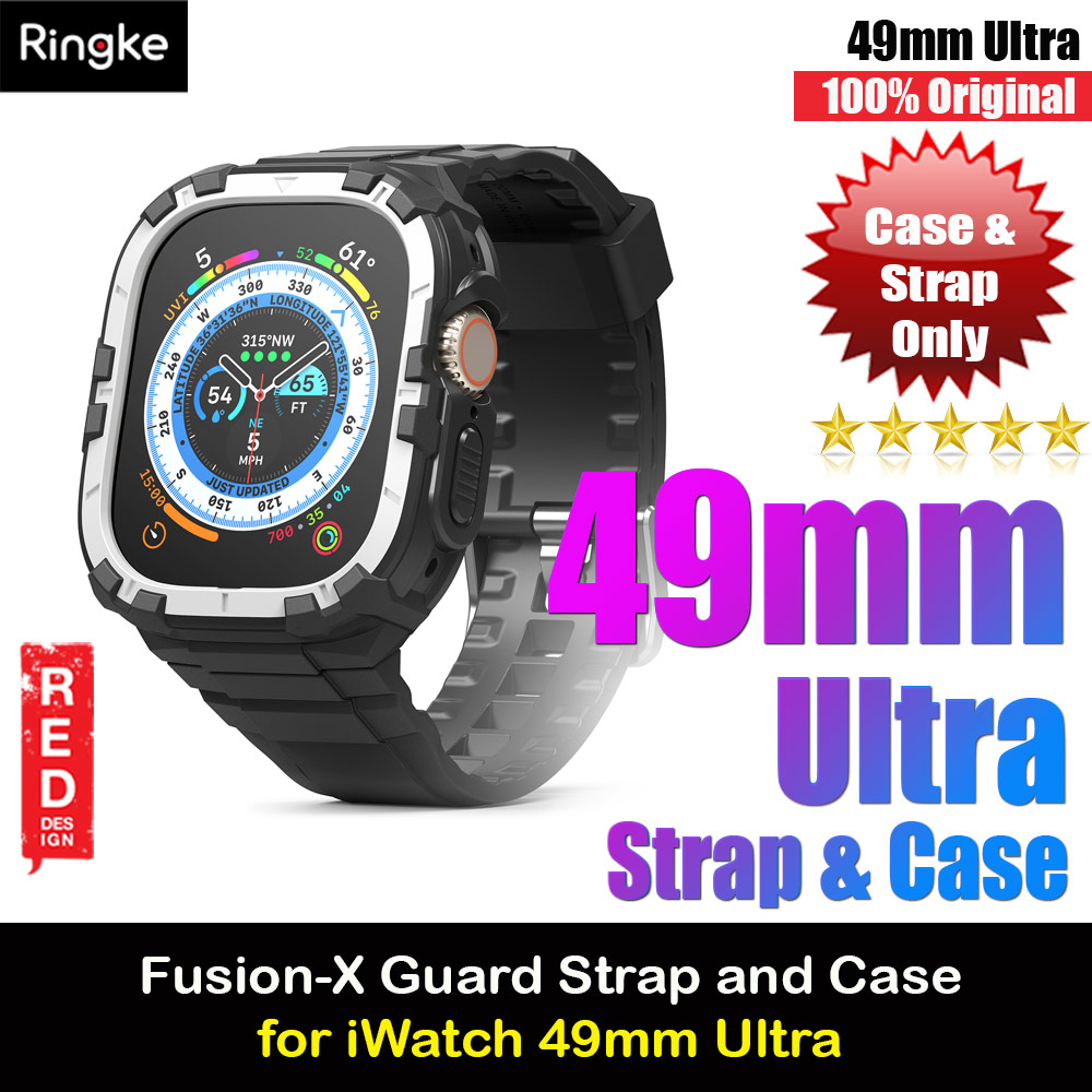 Picture of Ringke Fusion X Guard Sporty Case and Strap for Apple Watch Series 8 49mm Ultra Case (White) Apple Watch 49mm	Ultra- Apple Watch 49mm	Ultra Cases, Apple Watch 49mm	Ultra Covers, iPad Cases and a wide selection of Apple Watch 49mm	Ultra Accessories in Malaysia, Sabah, Sarawak and Singapore 