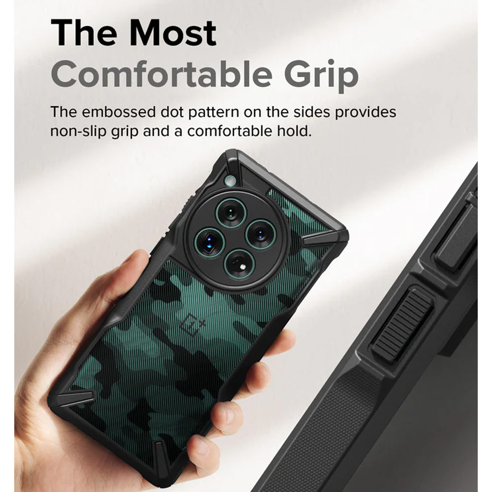 Picture of OnePlus 12 Case | Ringke Fusion X Drop Protection Case for OnePlus 12 (Black)