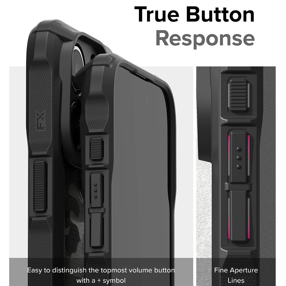 Picture of Apple iPhone 15 Pro Max 6.7 Case | Ringke Fusion X Hybrid PC and TPU Frame Drop Protection Case for Apple iPhone 15 Pro Max 6.7 (Camo Black)