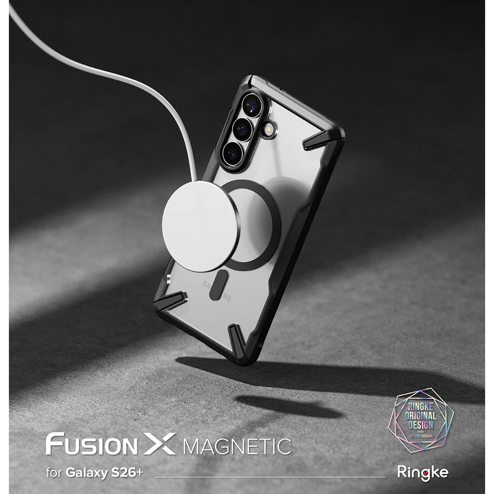 Picture of Samsung Galaxy S26 Plus Case | Ringke Fusion X Magnetic Rugged Heavy Duty Protection Case for Samsung Galaxy S26 Plus (Black)