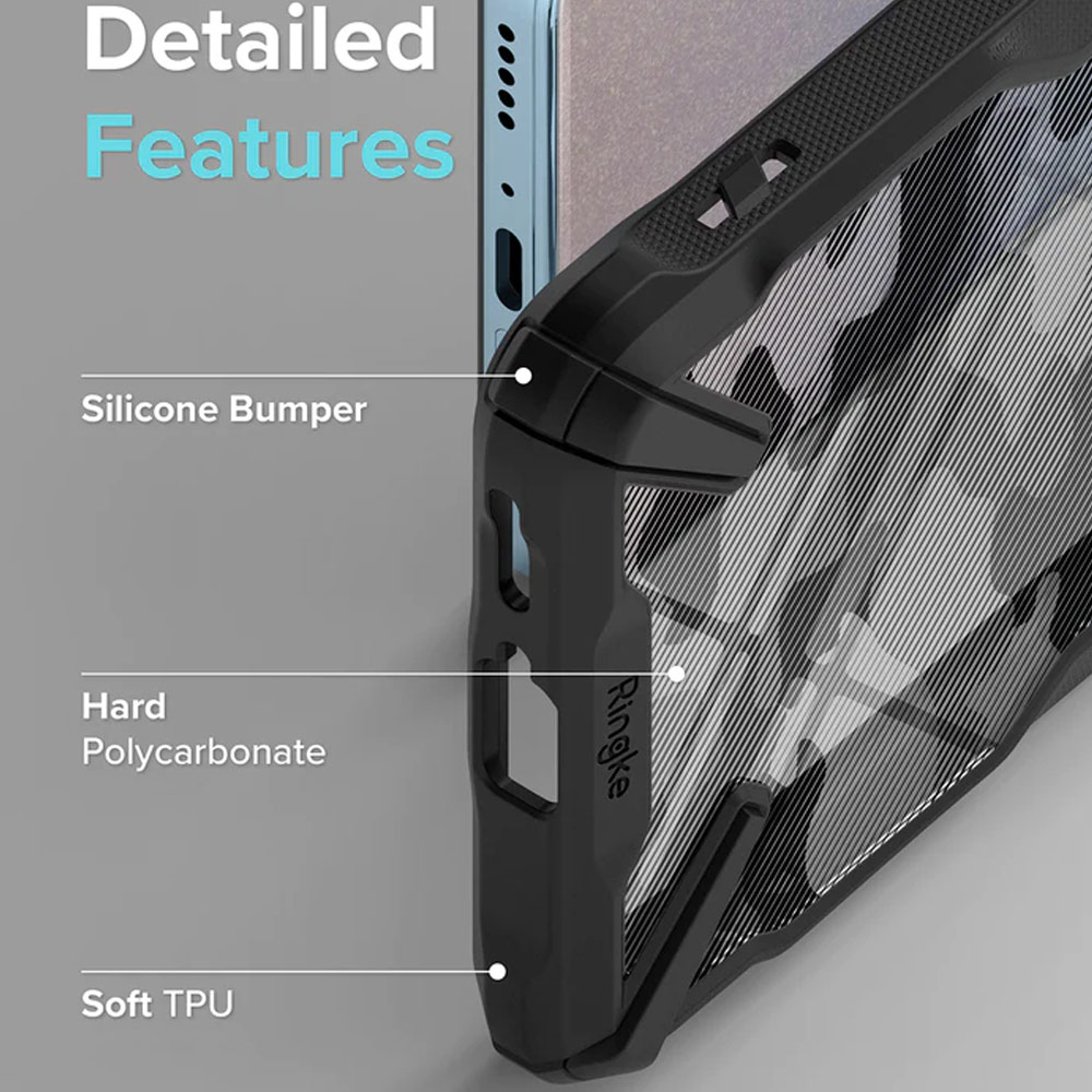 Picture of Xiaomi Redmi Note 11 Pro / 11 Pro Plus 5G Case | Ringke Fusion X Plus Drop Protection Case for Xiaomi Redmi Note 11 Pro Plus 5G Case (Black)