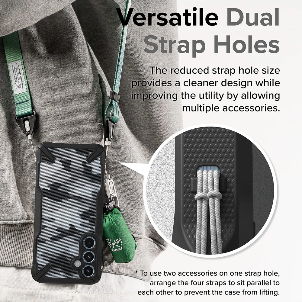 Picture of Samsung Galaxy A55 Case | Ringke Fusion X Drop Protection Case for Samsung Galaxy A55 Case (Black Camo)