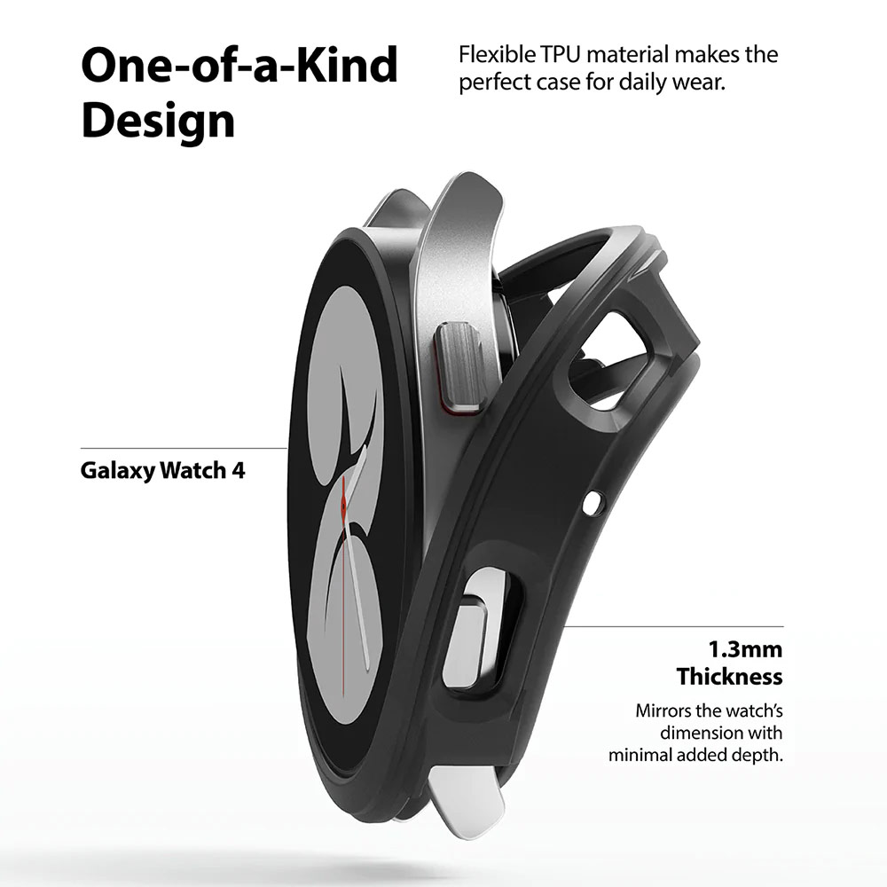 Picture of Samsung Galaxy Watch 4 44mm Case | Ringke Air Sports Soft Bumper Case for Galaxy Watch 4 44mm Case (Matte Clear)