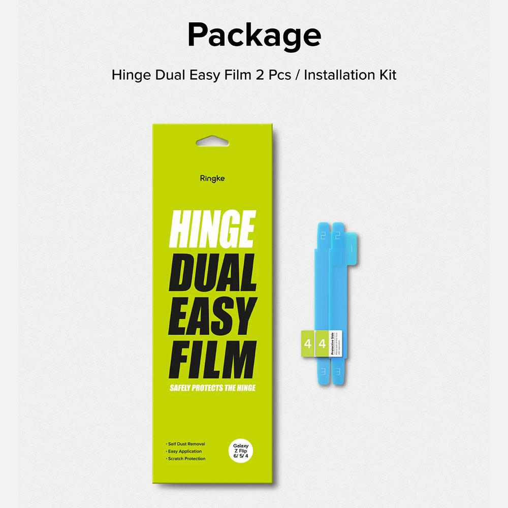 Picture of Samsung Galaxy Z Flip 6  | Ringke Hinge Dual Easy Film  for Samsung Galaxy Z Flip 6 (2pcs Pack)