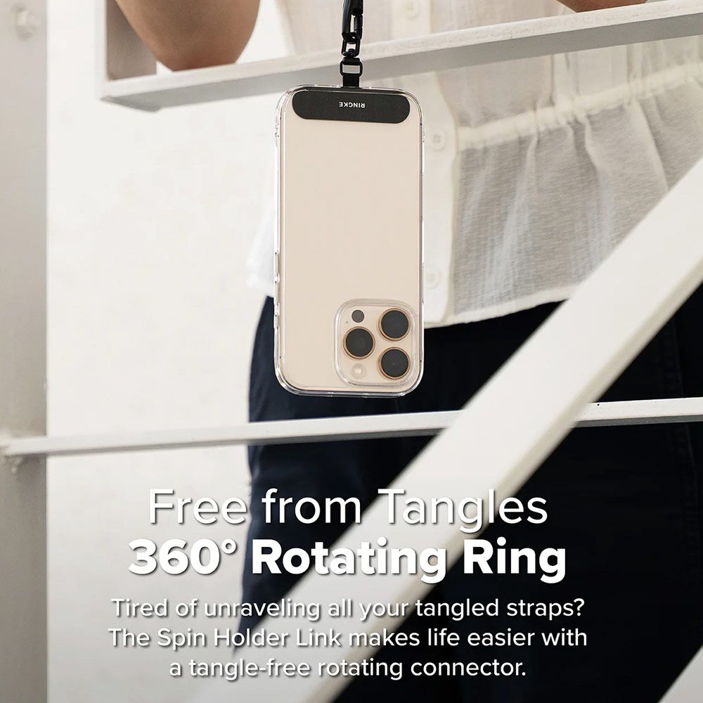 Picture of Ringke Holder Link Spin T Shape for Strap (Calm Black)