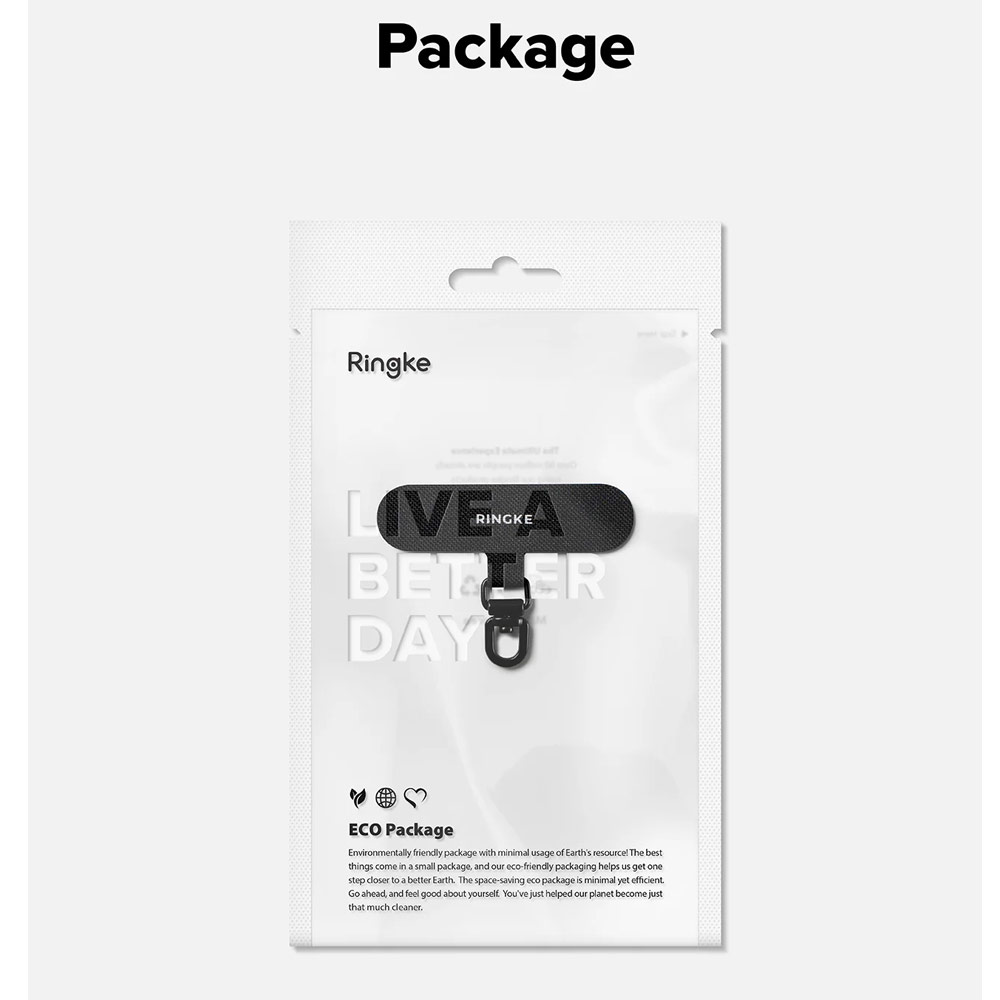 Picture of Ringke Holder Link Spin T Shape for Strap (Calm Black)