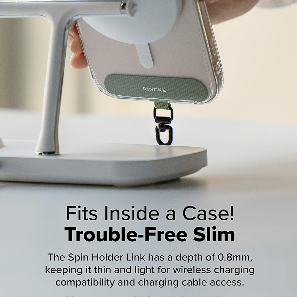 Picture of Ringke Holder Link Spin T Shape for Strap (Olive Green)