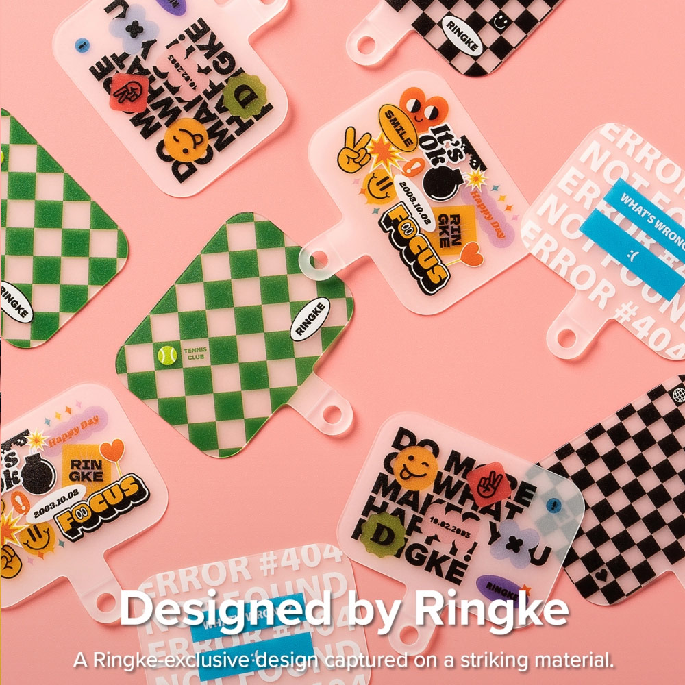 Picture of Ringke Shoulder Strap Design Holder Link Rope for Phone case (Checkerboard Design Purple Rope)