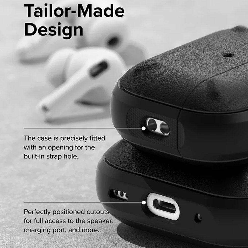 Picture of Apple Airpods Pro 2 Case | Ringke Onyx Durable TPU for Heavy Duty Defense Protection Case for Airpods Pro 2 gen 2022 (Deep Purple)