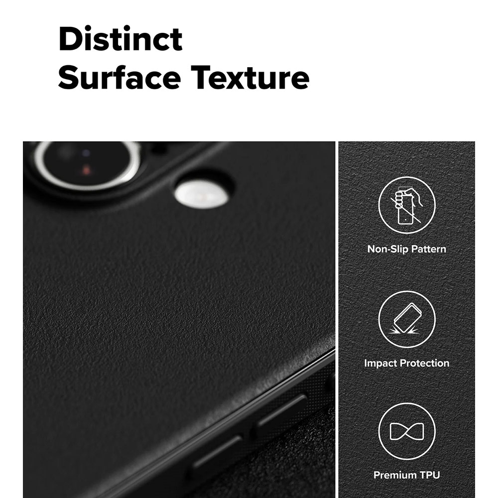 Picture of Apple iPhone 17 6.3 Case | Ringke Onyx TPU Anti Finger Print Anti Slip Drop Protection Case for iPhone 17 6.3 (Black)