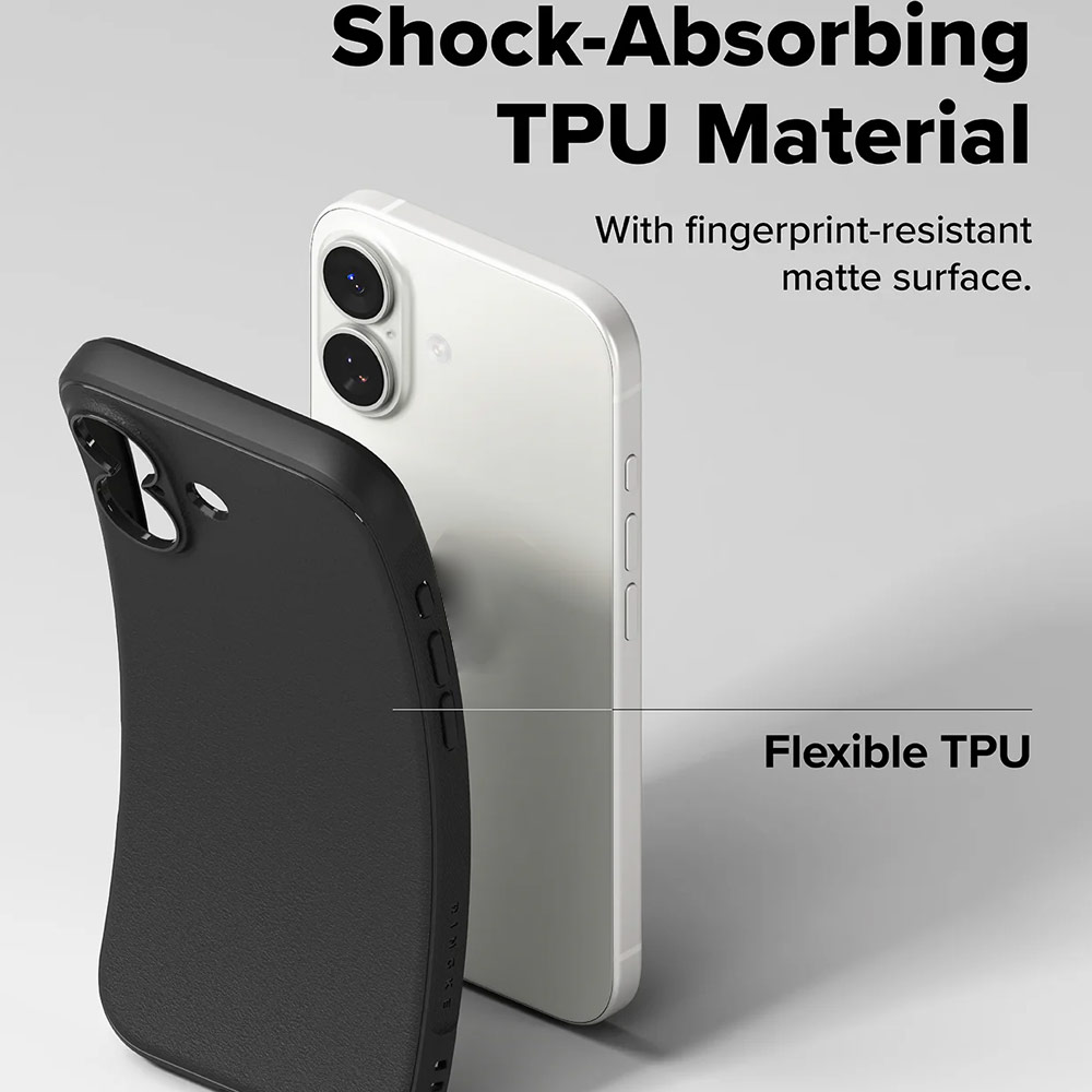 Picture of Apple iPhone 17 6.3 Case | Ringke Onyx TPU Anti Finger Print Anti Slip Drop Protection Case for iPhone 17 6.3 (Black)