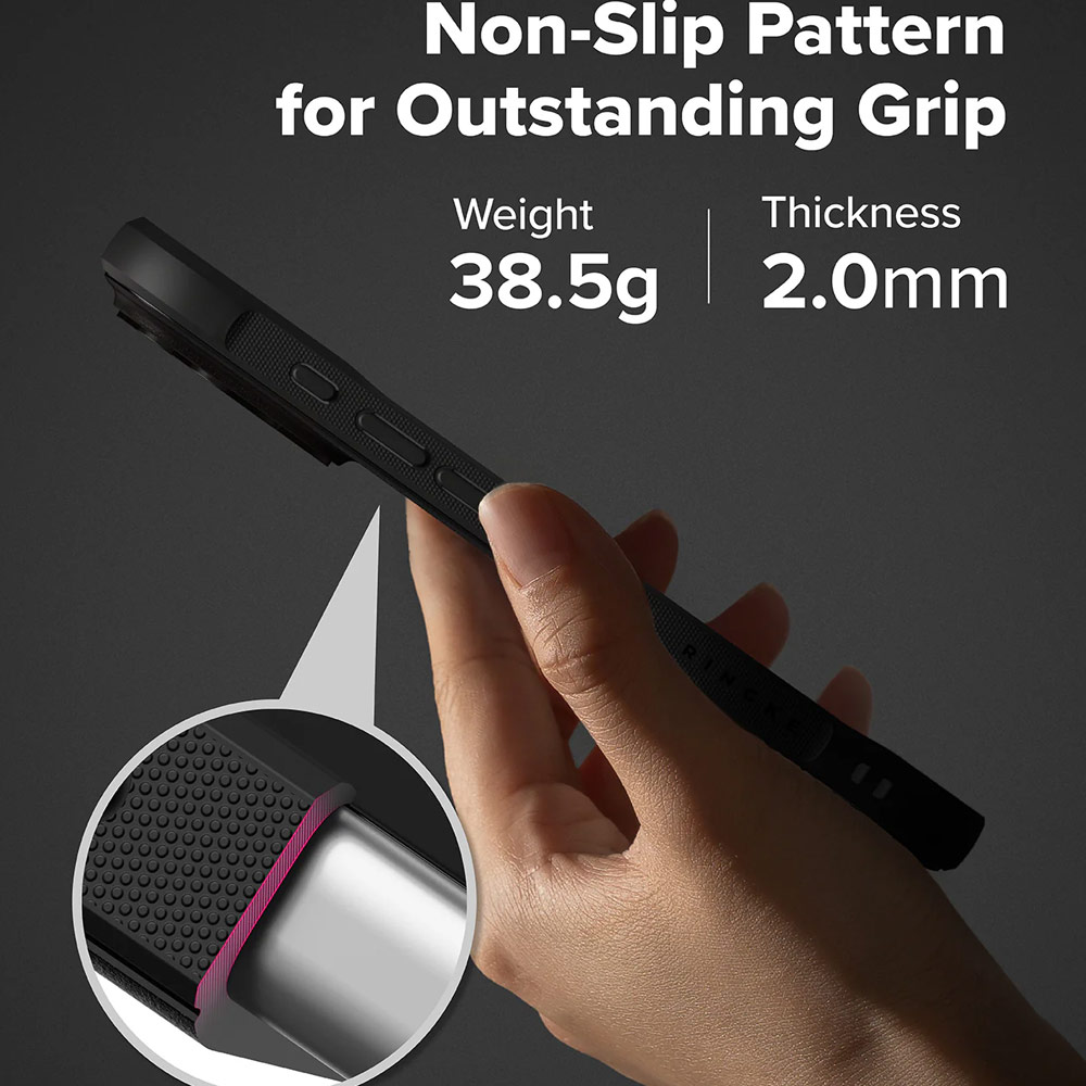 Picture of Apple iPhone 17 Pro 6.3 Case | Ringke Onyx TPU Anti Finger Print Anti Slip Drop Protection Case for iPhone 17 Pro 6.3 (Black)