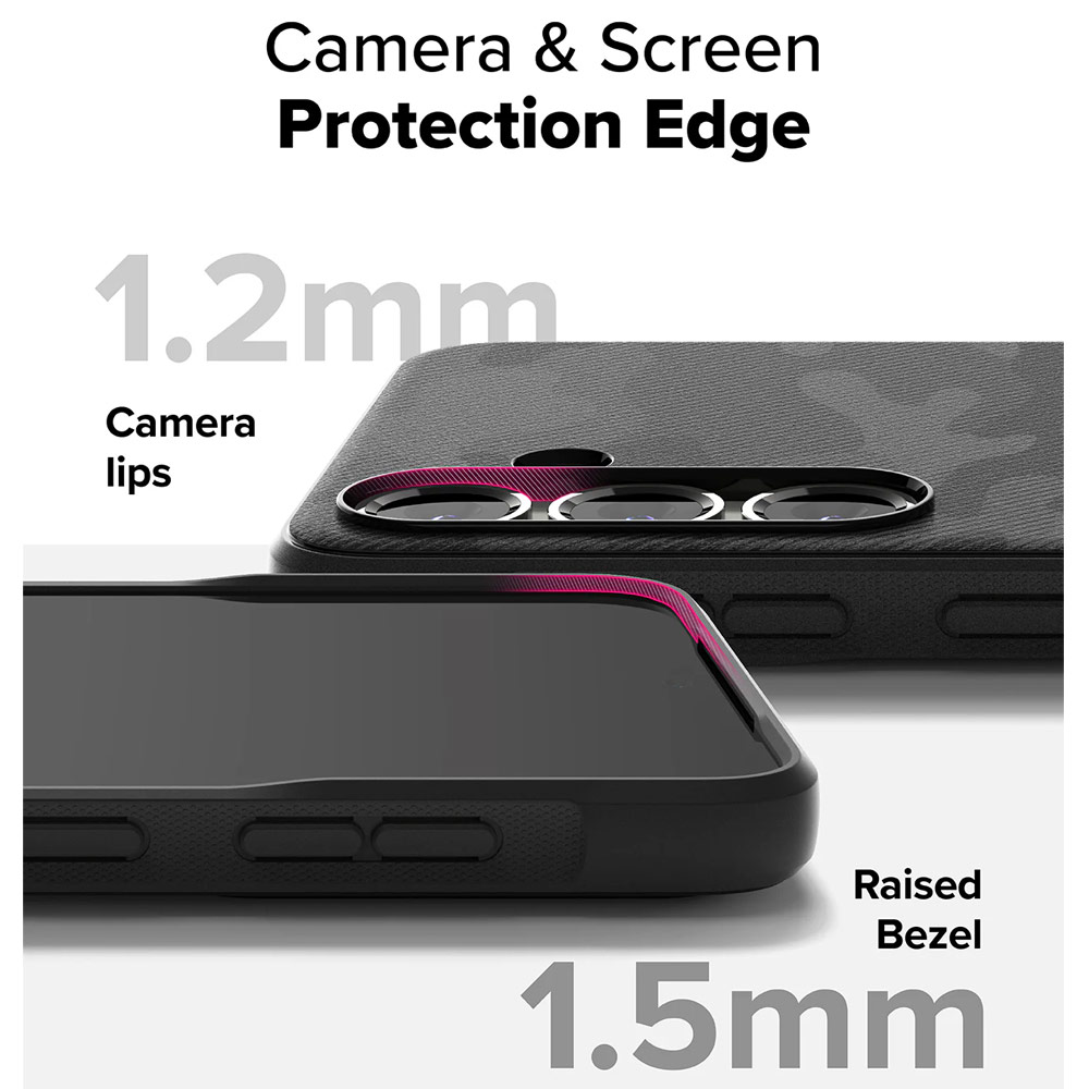 Picture of Samsung Galaxy S25 Plus Case | Ringke Onyx TPU Protection Case for Samsung Galaxy S25 Plus (Camo Black)