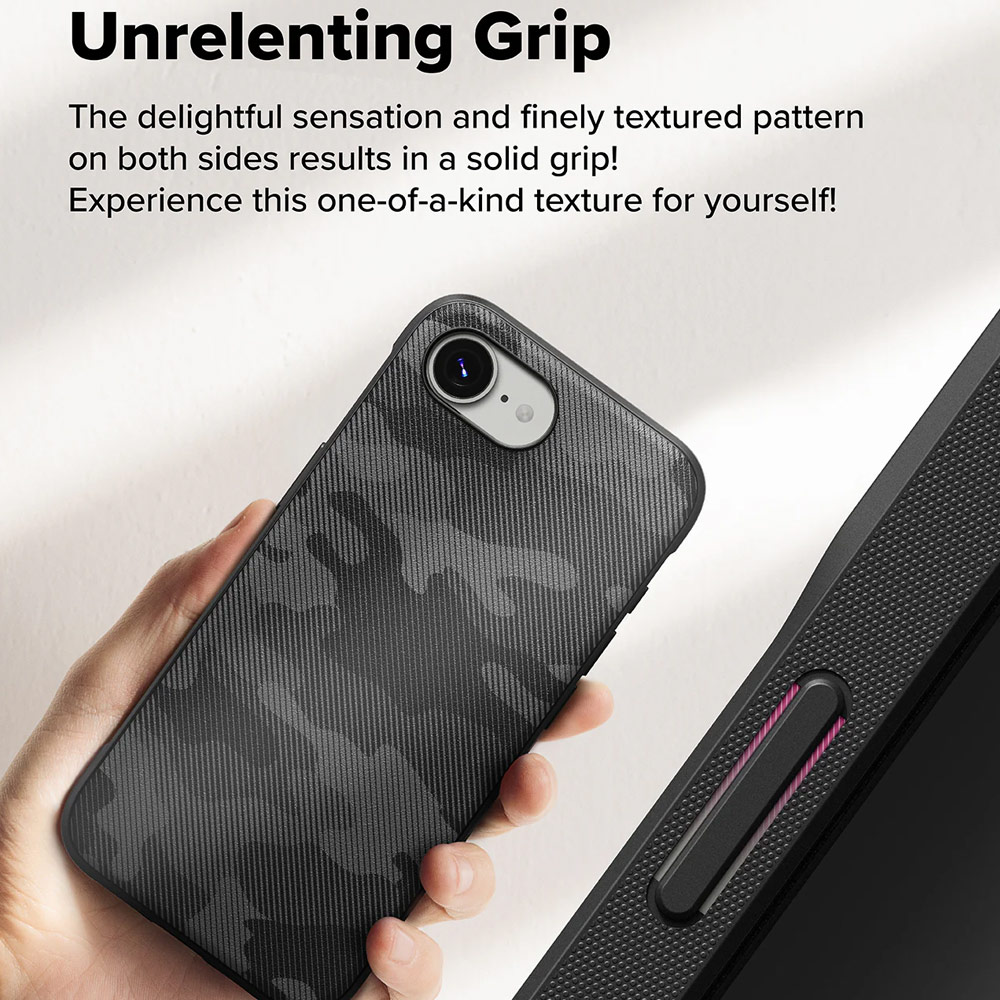 Picture of Apple iPhone 16e Case | Ringke Onyx Heavy Duty TPU Drop Protection Case for iPhone 16e (Camo Black)