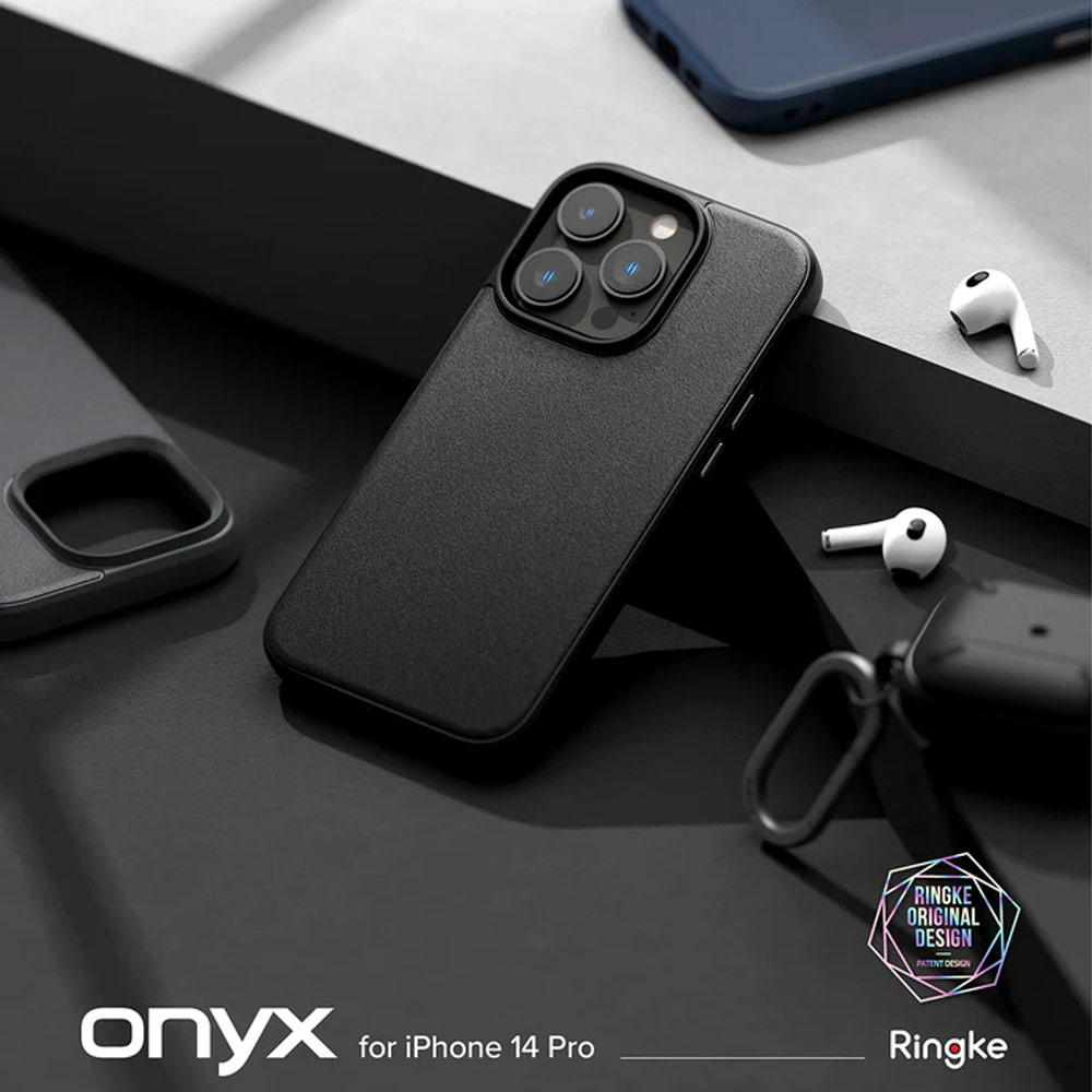Picture of Apple iPhone 14 Pro 6.1 Case | Ringke Onyx Tough Heavy Duty Protection Case for Apple iPhone 14 Pro 6.1 (Black)