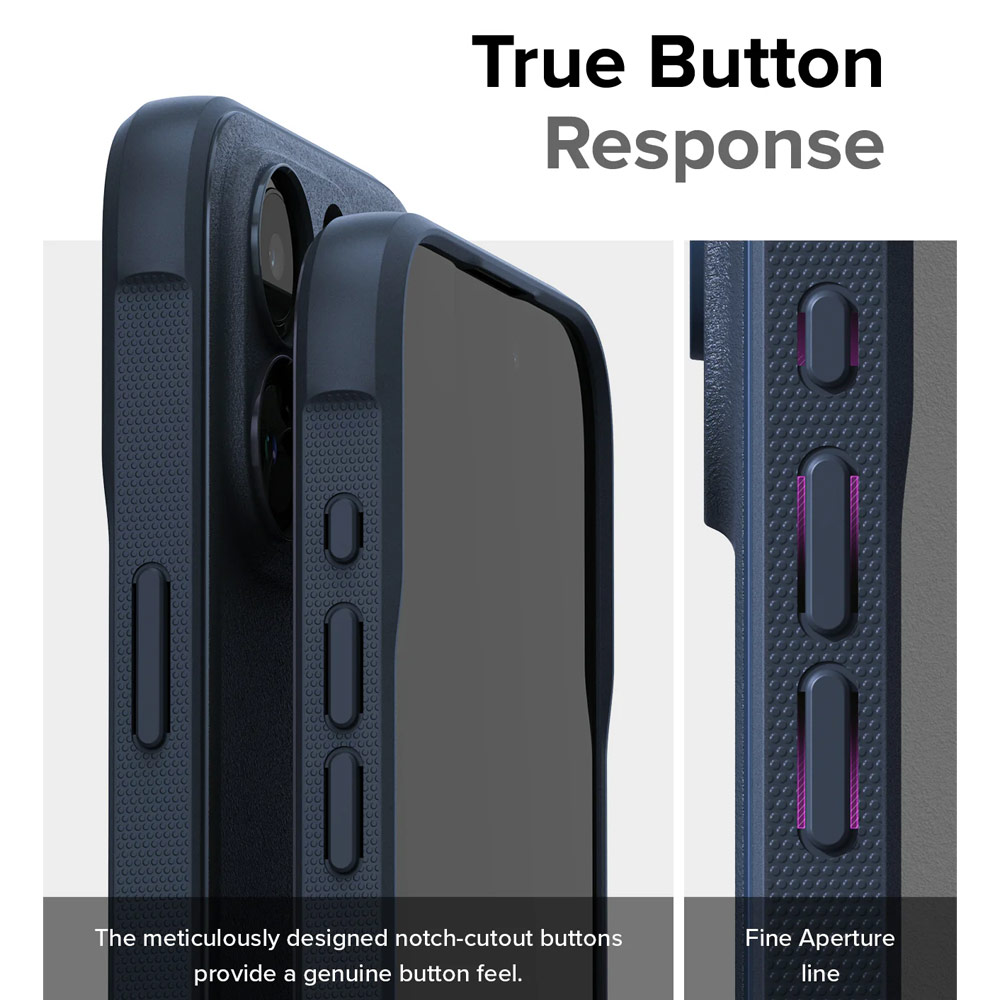 Picture of Apple iPhone 15 Pro 6.1 Case | Ringke Onyx Tough Heavy Duty Slim Light Drop Protection Case for Apple iPhone 15 Pro 6.1 (Navy)