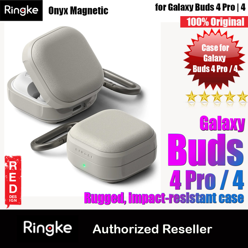 Picture of Ringke Onyx Magnetic Rugged Impact Resistant Case for Samsung Galaxy Buds 4 Pro | 4 (Warm Gray) Samsung Galaxy Buds 4 Pro | 4- Samsung Galaxy Buds 4 Pro | 4 Cases, Samsung Galaxy Buds 4 Pro | 4 Covers, iPad Cases and a wide selection of Samsung Galaxy Buds 4 Pro | 4 Accessories in Malaysia, Sabah, Sarawak and Singapore 