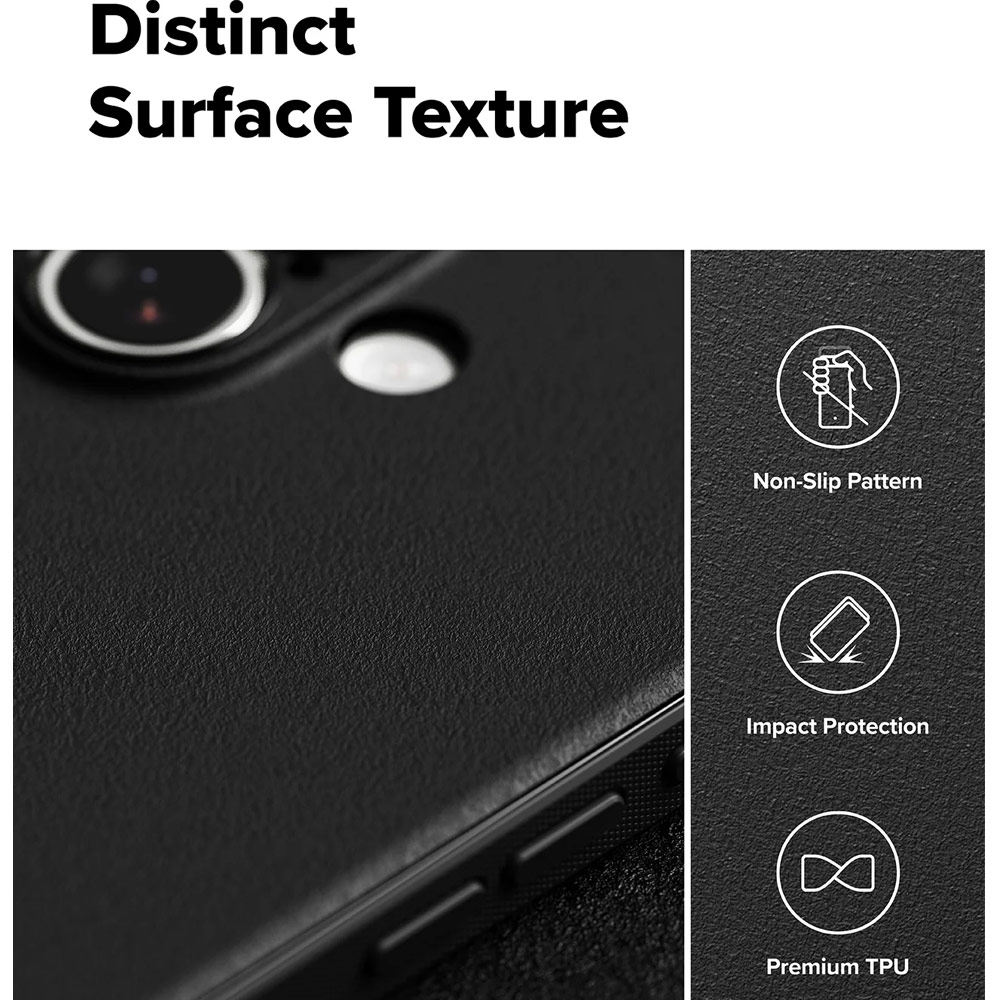 Picture of Apple iPhone 17 6.3 Case | Ringke Onyx Magnetic TPU Anti Finger Print Anti Slip Drop Protection Case for iPhone 17 6.3 (Black)