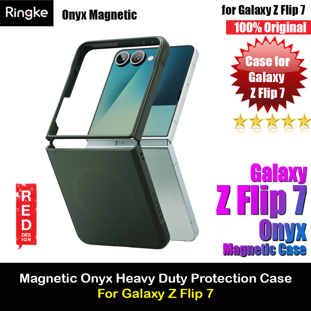 Picture of Ringke Onyx Magnetic Heavy Duty Case for Samsung Galaxy Z Flip 7 (Dark Green) Samsung Galaxy Z Flip 7- Samsung Galaxy Z Flip 7 Cases, Samsung Galaxy Z Flip 7 Covers, iPad Cases and a wide selection of Samsung Galaxy Z Flip 7 Accessories in Malaysia, Sabah, Sarawak and Singapore 