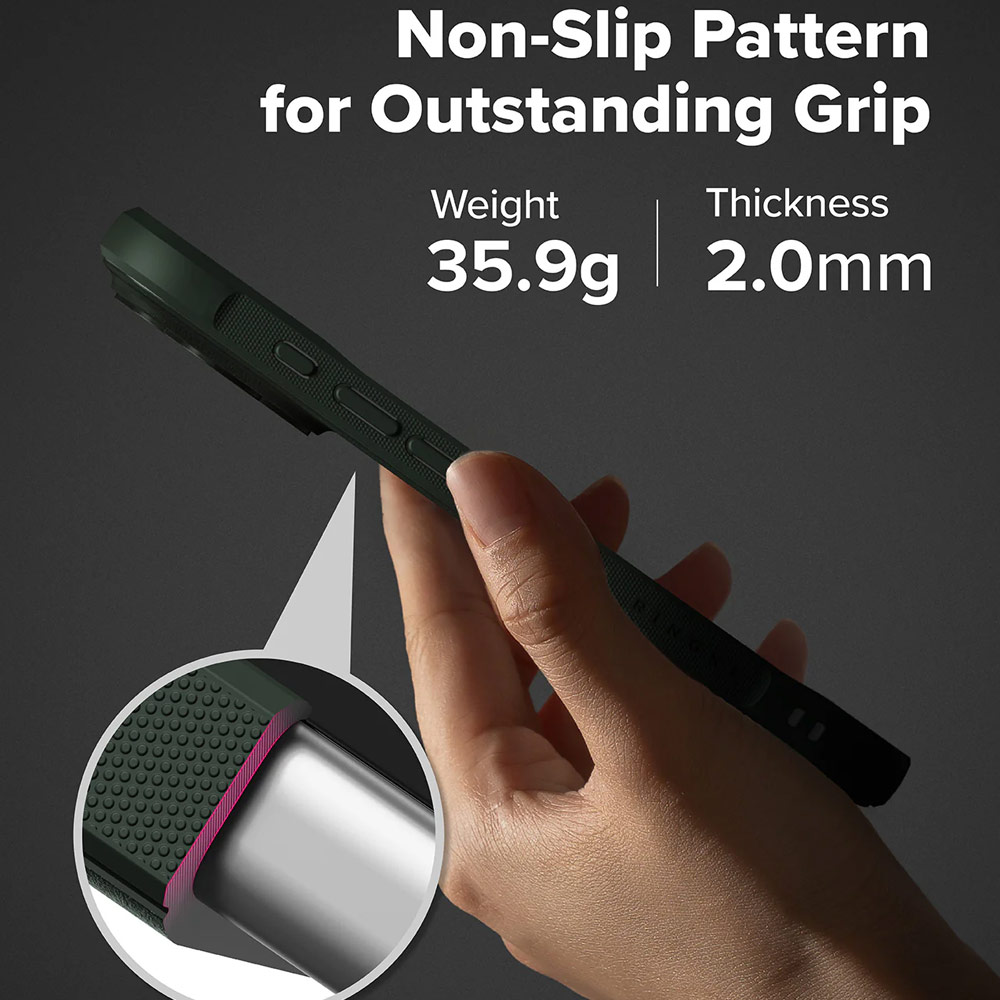 Picture of Apple iPhone 17 Pro 6.3 Case | Ringke Onyx Magnetic TPU Anti Finger Print Anti Slip Drop Protection Case for iPhone 17 Pro 6.3 (Dark Green)