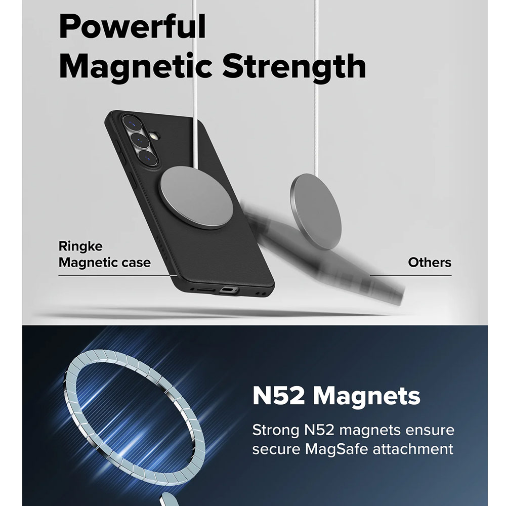 Picture of Samsung Galaxy S26 Plus Case | Ringke Onyx Magnetic Slim TPU Protection Case for Samsung Galaxy S26 Plus (Black)