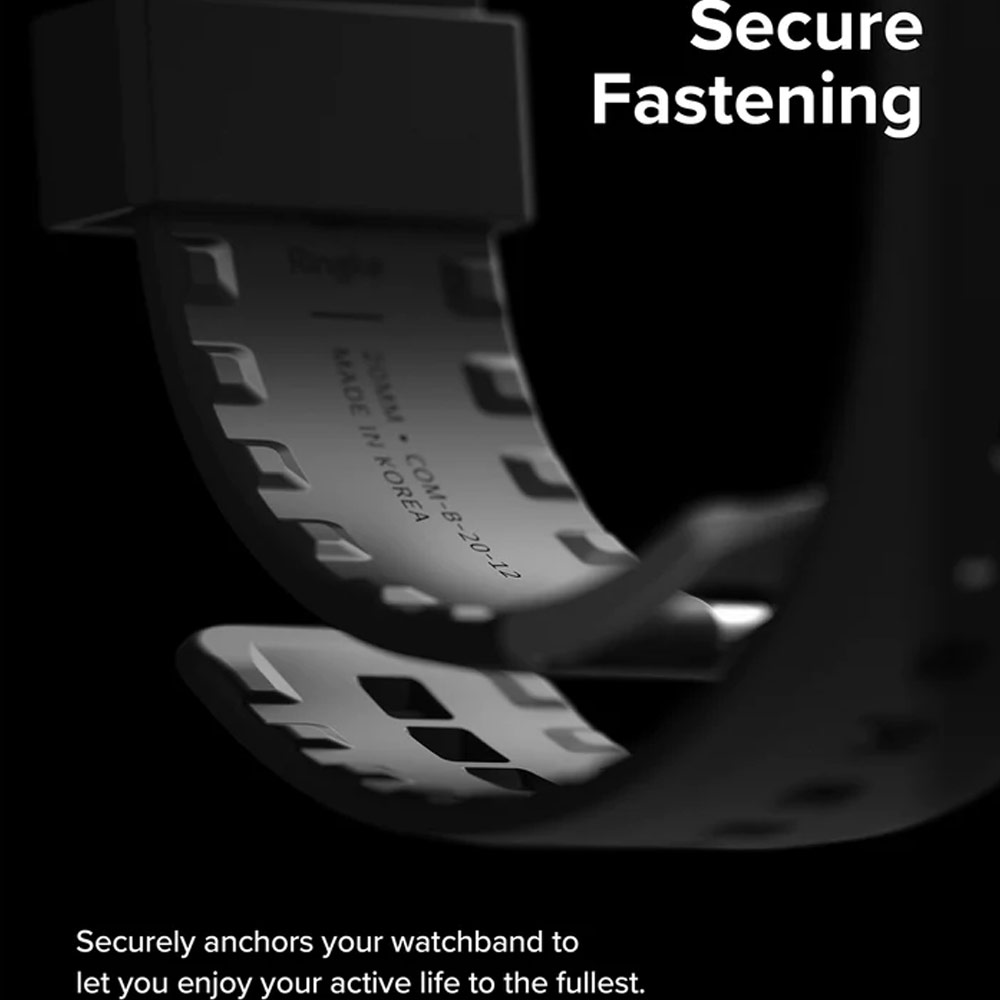 Picture of Apple Watch 42mm  | Ringke TPU Rubber One Band Bold Waterproof Sweat Proof Strap for Apple Watch Series 4 5 6 8 42mm 44mm 45mm 49mm Ultra (Gray Sand)