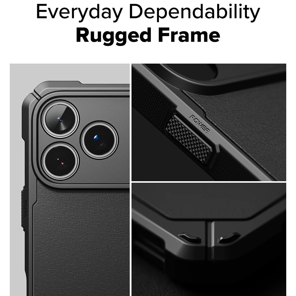 Picture of Apple iPhone 17 Pro Max 6.9 Case | Ringke Rugged Gear Drop Protection Case for iPhone 17 Pro Max 6.9 (Black)