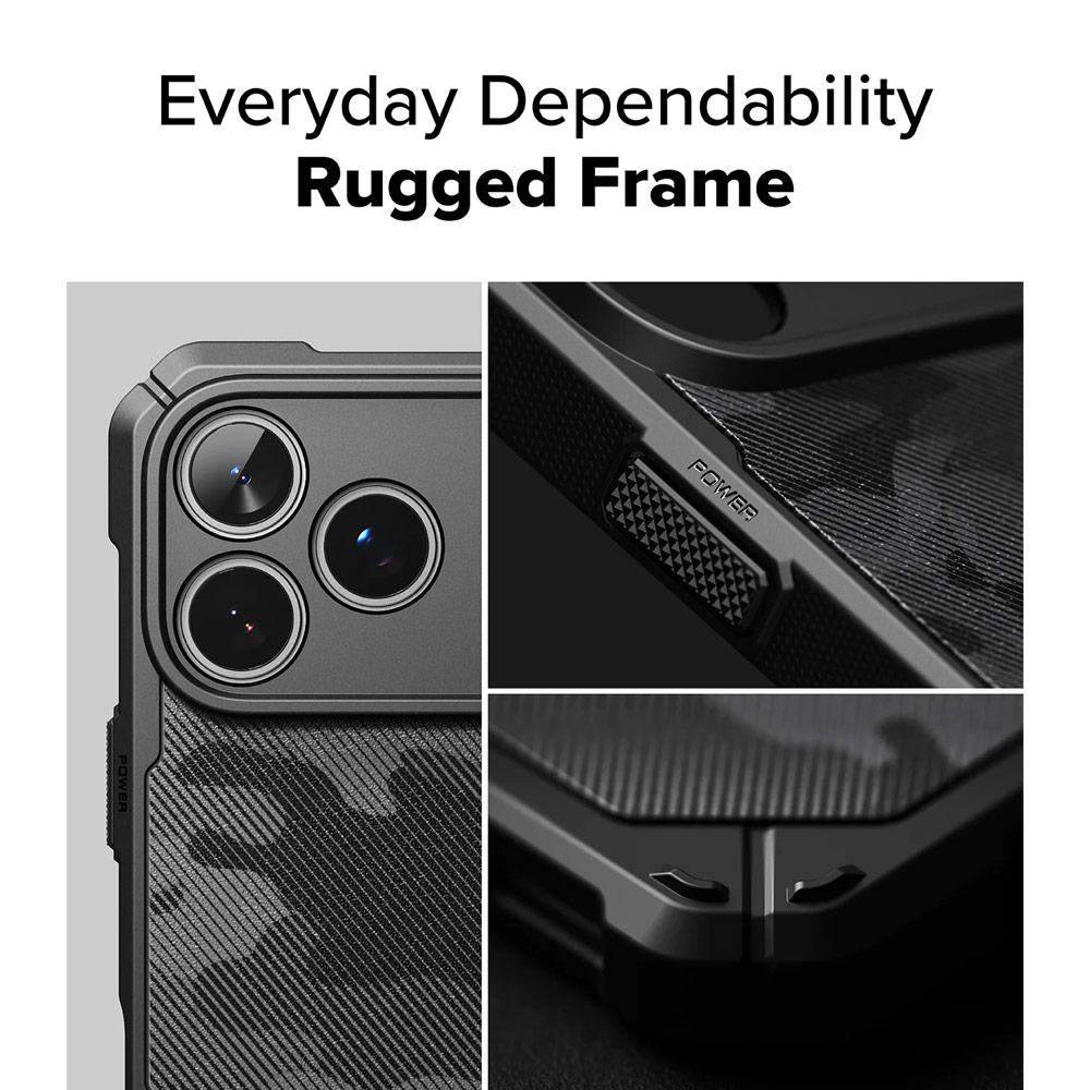 Picture of Apple iPhone 17 Pro Max 6.9 Case | Ringke Rugged Gear Drop Protection Case for iPhone 17 Pro Max 6.9 (Camo Black)