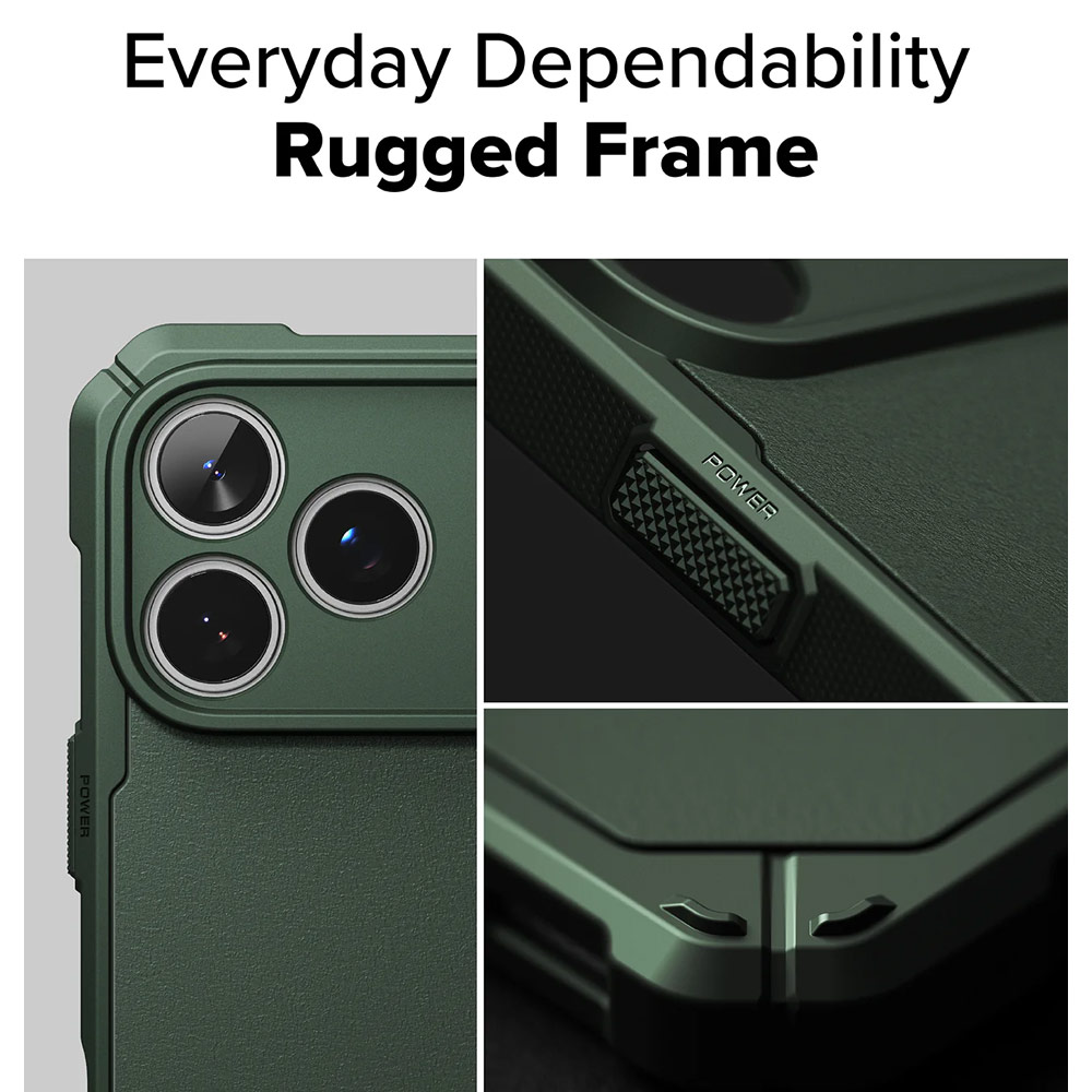 Picture of Apple iPhone 17 Pro Max 6.9 Case | Ringke Rugged Gear Drop Protection Case for iPhone 17 Pro Max 6.9 (Dark Green)