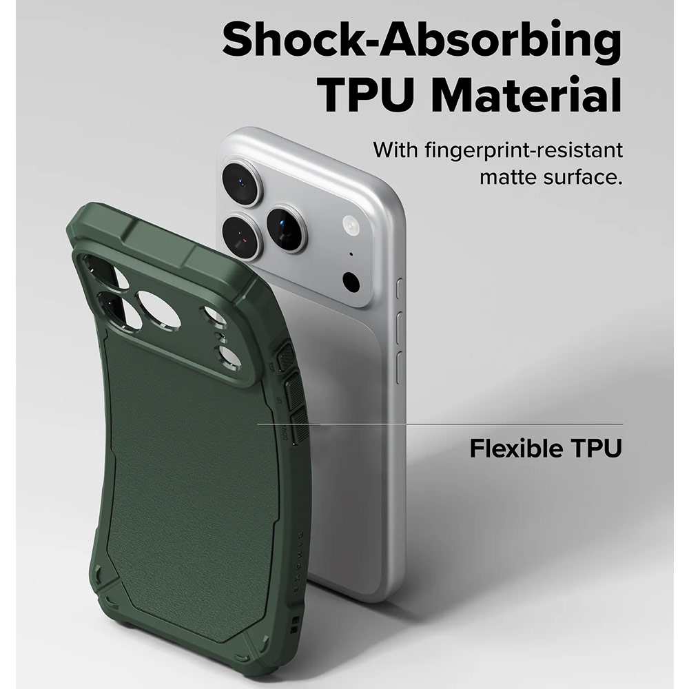 Picture of Apple iPhone 17 Pro Max 6.9 Case | Ringke Rugged Gear Drop Protection Case for iPhone 17 Pro Max 6.9 (Dark Green)