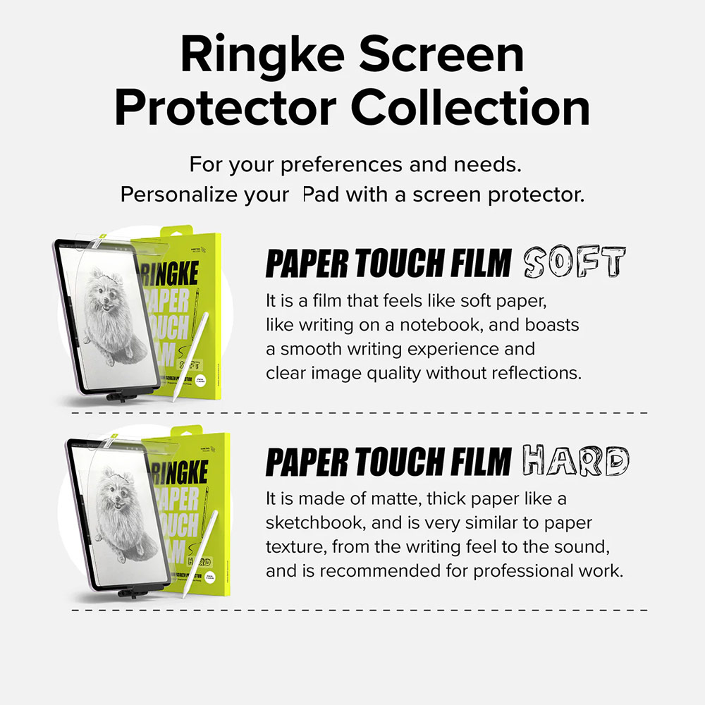 Picture of Apple iPad Air 11 M3 2025 Screen Protector | Ringke Hard Film Screen Protector for iPad Air 11 M2 2024 M3 2025 (2pcs)