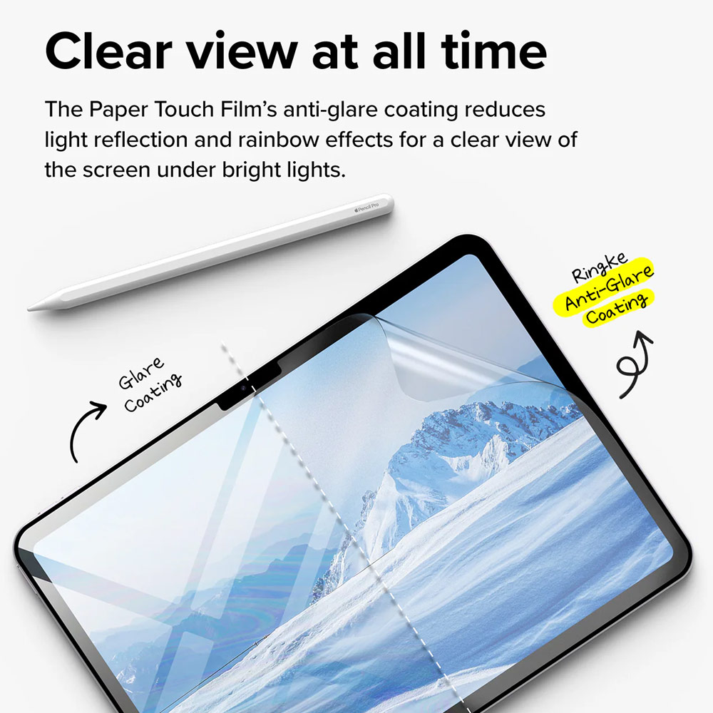 Picture of Apple iPad Air 11 M3 2025 Screen Protector | Ringke Hard Film Screen Protector for iPad Air 11 M2 2024 M3 2025 (2pcs)