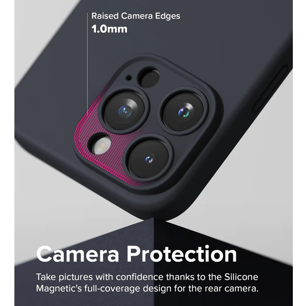 Picture of Apple iPhone 15 Plus 6.7 Case | Ringke Silicone Magnetic Drop Protection Case for Apple iPhone 15 Plus 6.7 (Pink Sand)