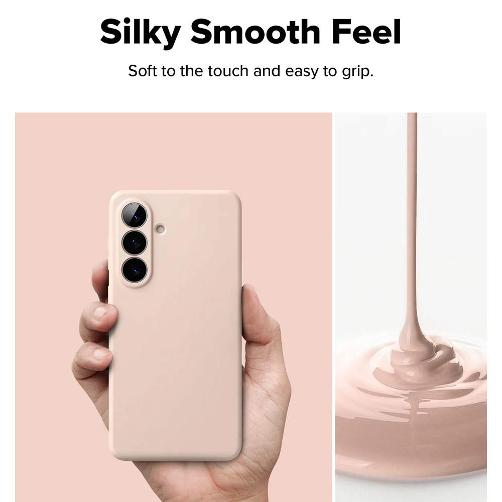 Picture of Samsung Galaxy S26 Plus Case | Ringke Silicone Magnetic Soft Protection Case for Samsung Galaxy S26 Plus (Pink Sand)