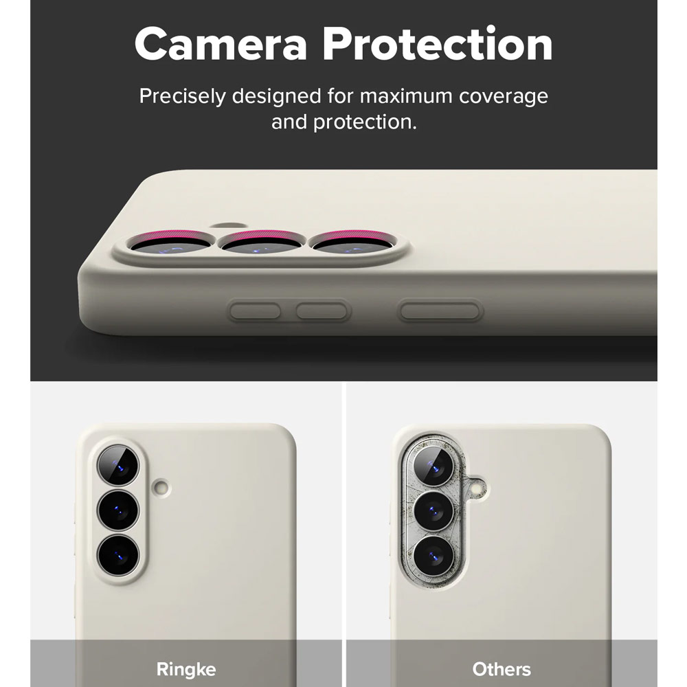 Picture of Samsung Galaxy S26 Plus Case | Ringke Silicone Magnetic Soft Protection Case for Samsung Galaxy S26 Plus (Stone)