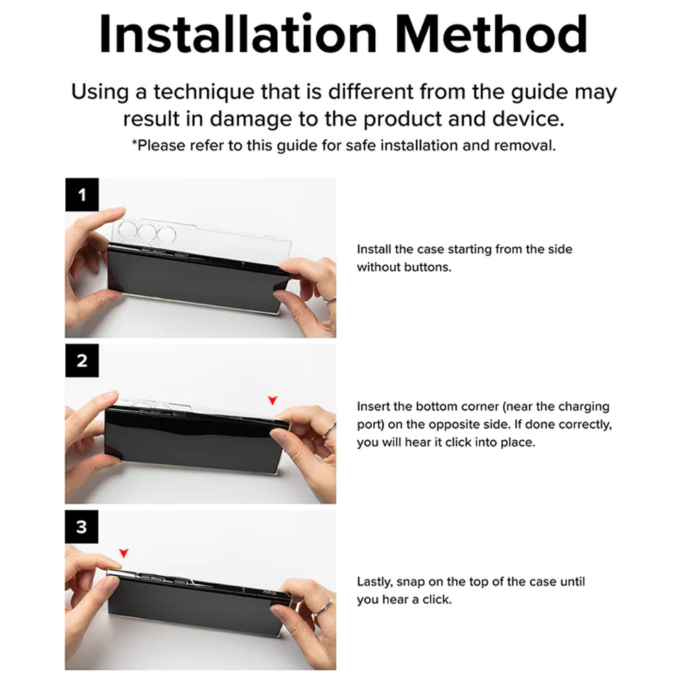 Picture of Samsung Galaxy S23 Ultra Case | Ringke Slim Lightweight PC Material Case for Samsung Galaxy S23 Ultra (Matte Clear)