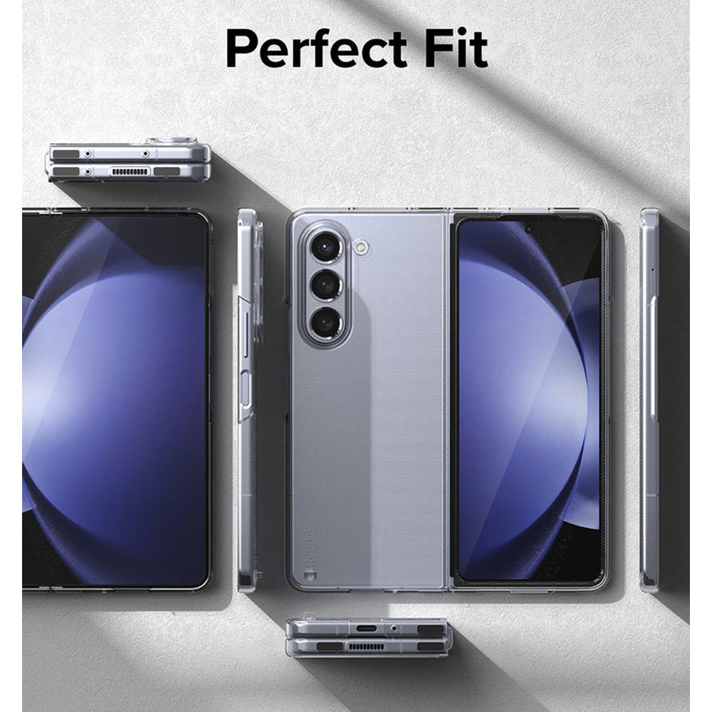 Picture of Samsung Galaxy Z Fold 5 Case | Ringke Anti Yellowing Ultra Slim Protection Case with Strap Hole for Samsung Galaxy Z Fold 5 (Black)