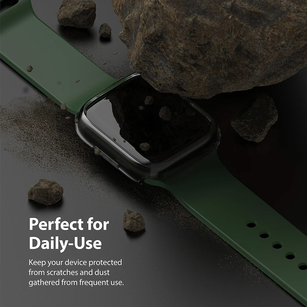 Picture of Apple Watch 41mm Case | Ringke Slim Perfect Fit Case for Apple Watch Series 7 8 9 41mm  (2 PACK Clear and Chrome)