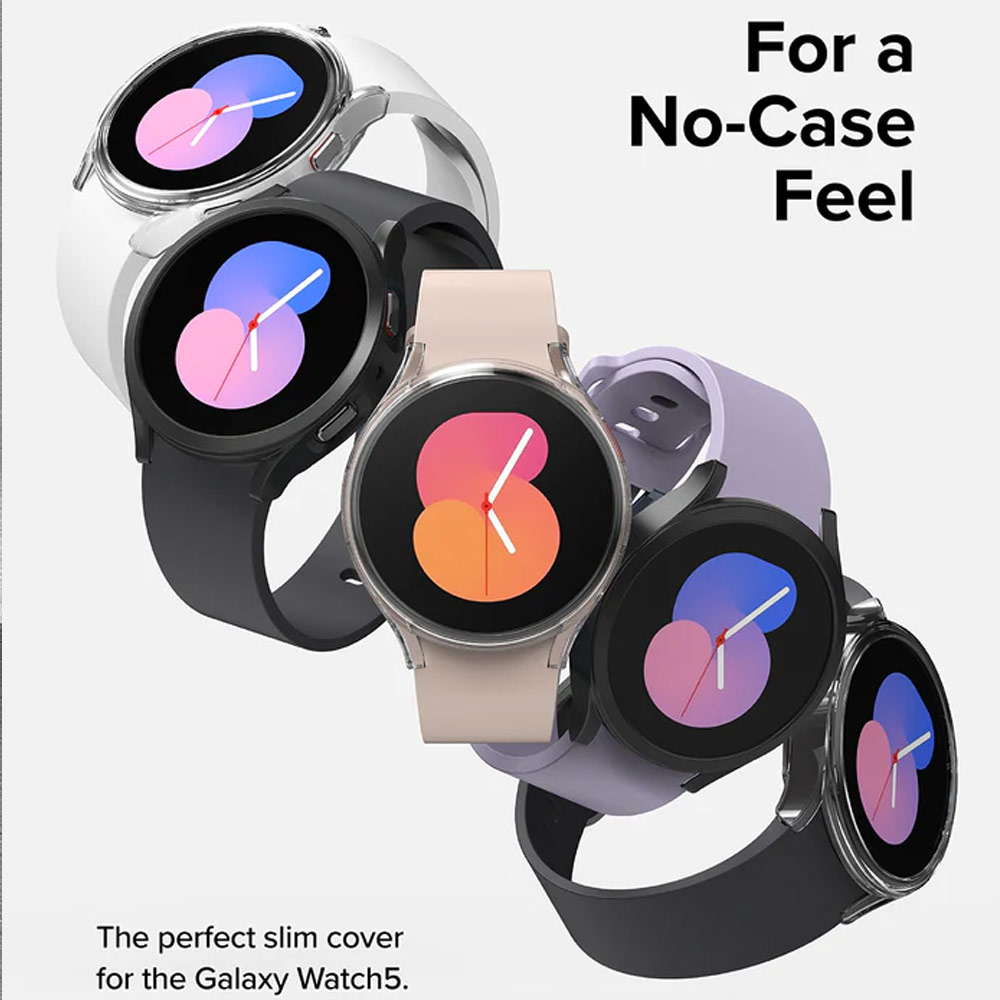 Picture of Samsung Galaxy Watch 5 44mm Case | Ringke Slim Case Durable PC Protection Case for Samsung Galaxy Watch 5 Series 44mm (Chrome Rose Gold)