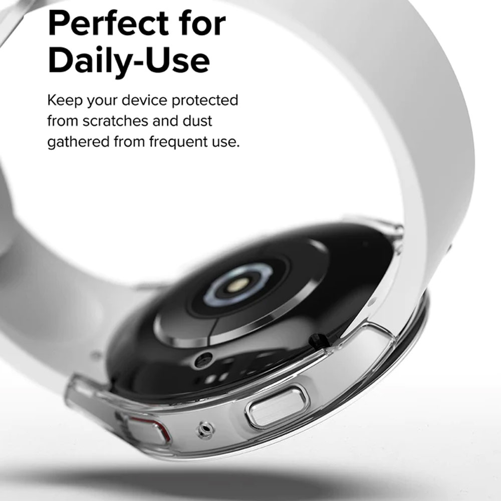 Picture of Samsung Galaxy Watch 5 44mm Case | Ringke Slim Case Durable PC Protection Case for Samsung Galaxy Watch 5 Series 44mm (Chrome Rose Gold)