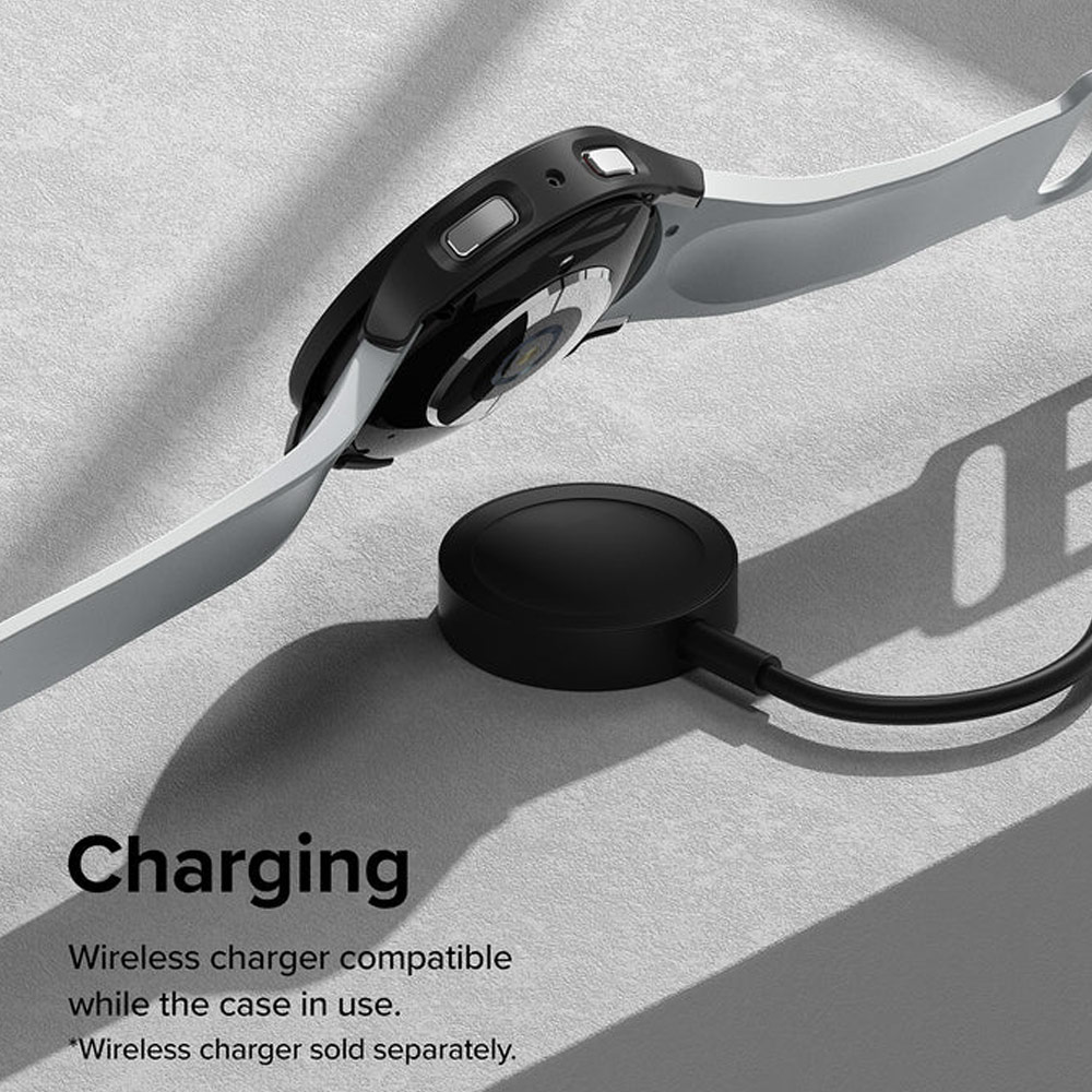 Picture of Samsung Galaxy Watch 6 40mm Case | Ringke Slim Case Durable Protection PC Case for Samsung Galaxy Watch 6 Series 40mm (Clear and Dark Chrome)