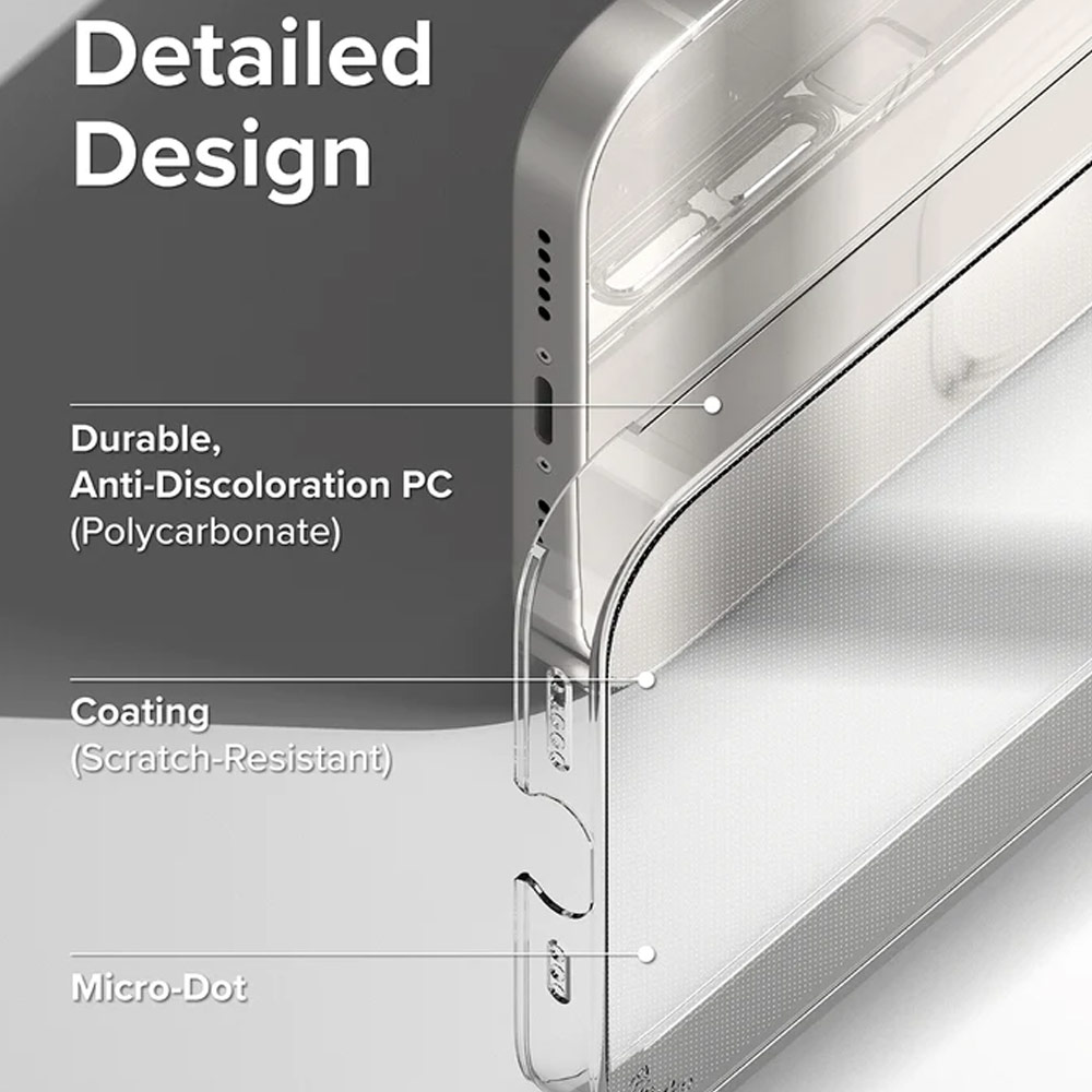 Picture of Apple iPhone 14 6.1 Case | Ringke Slim Protection Anti Yellowing Crystal Clear Case for Apple iPhone 14 6.1 (Matte)