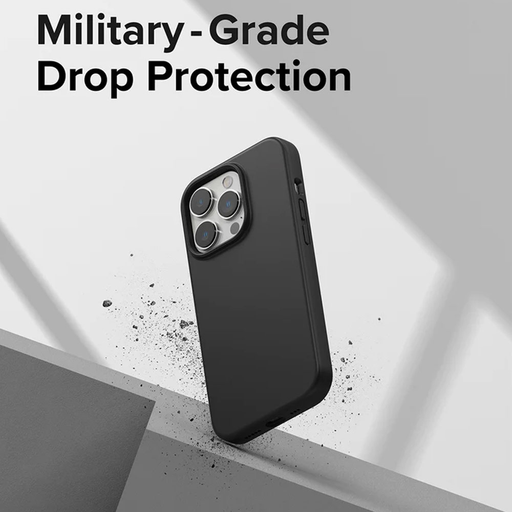 Picture of Apple iPhone 14 Pro 6.1 Case | Ringke Soft Liquid Silicone Protection Case for iPhone 14 Pro 6.1 (Black)