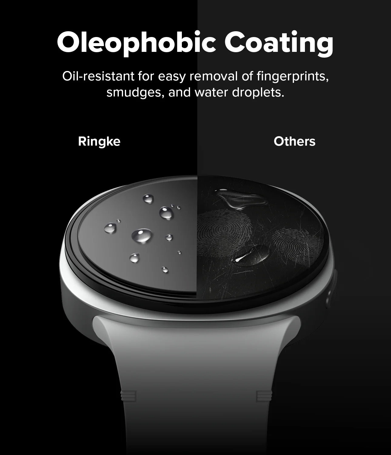 Picture of Samsung Galaxy Watch 8 40mm  | Ringke Tempered Glass Pro for Samsung Galaxy Watch 8 40mm (2pcs)