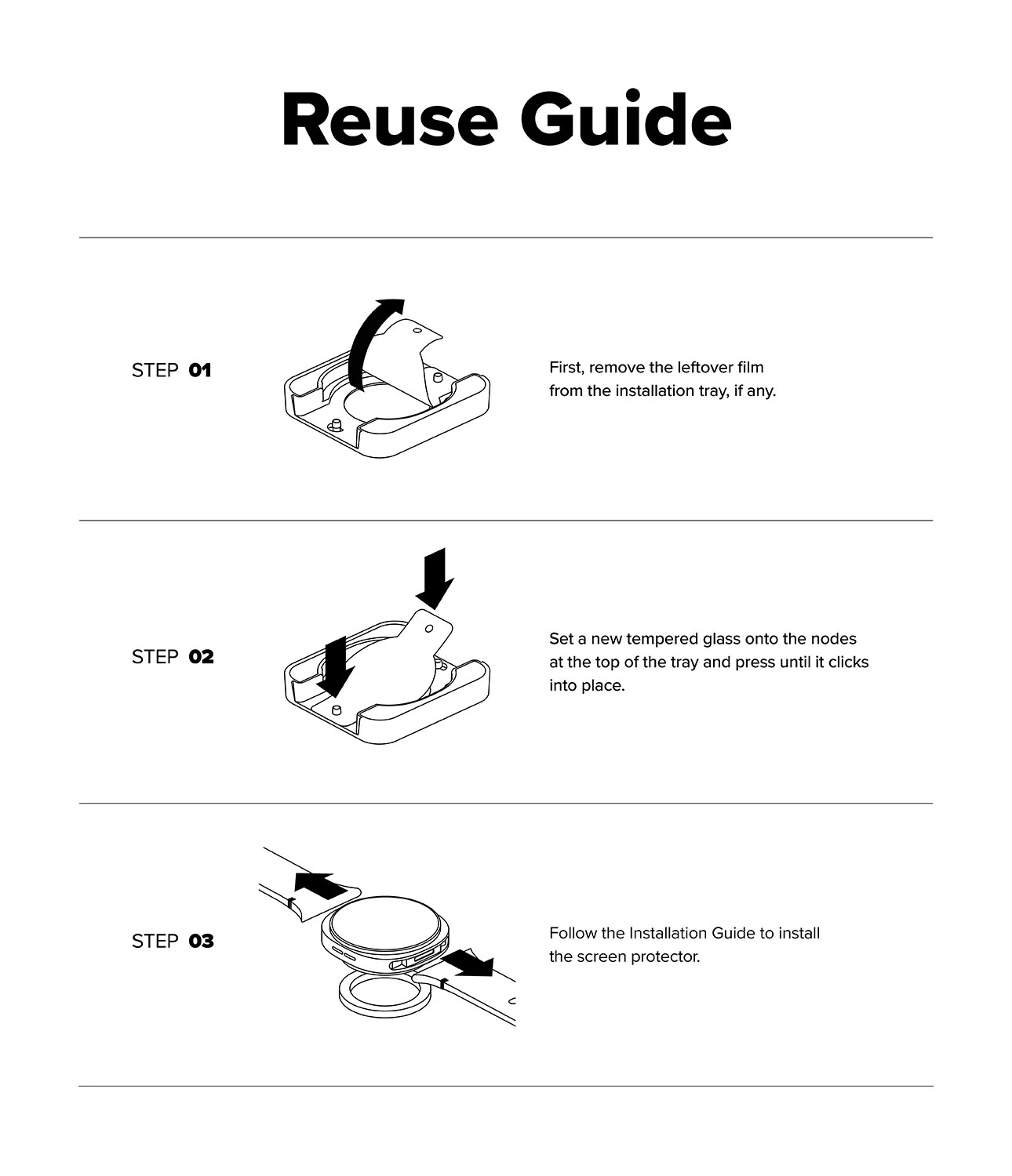 Picture of Samsung Galaxy Watch 8 40mm  | Ringke Tempered Glass Pro for Samsung Galaxy Watch 8 40mm (2pcs)