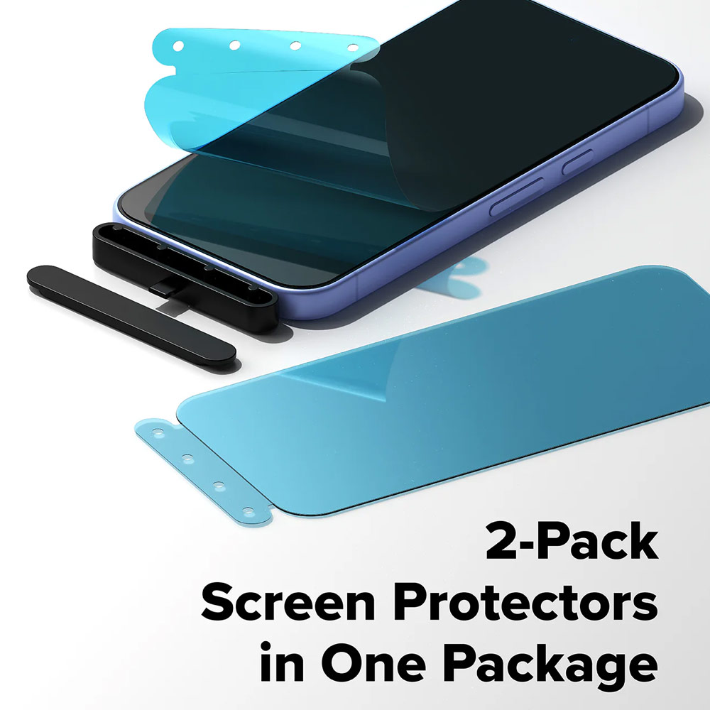 Picture of Google Pixel 10a Screen Protector | Ringke Easy Slide Tempered Glass Screen Protector for Google Pixel 10a (Clear) 2pcs