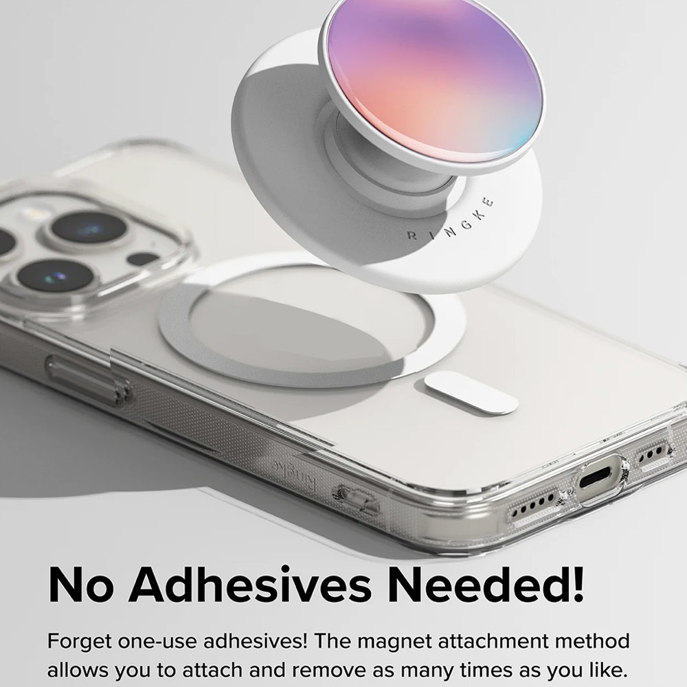 Picture of Ringke Tok Magnetic Grip Stand Holder Popsocket similar Grip Holder (Glossy Aurora)