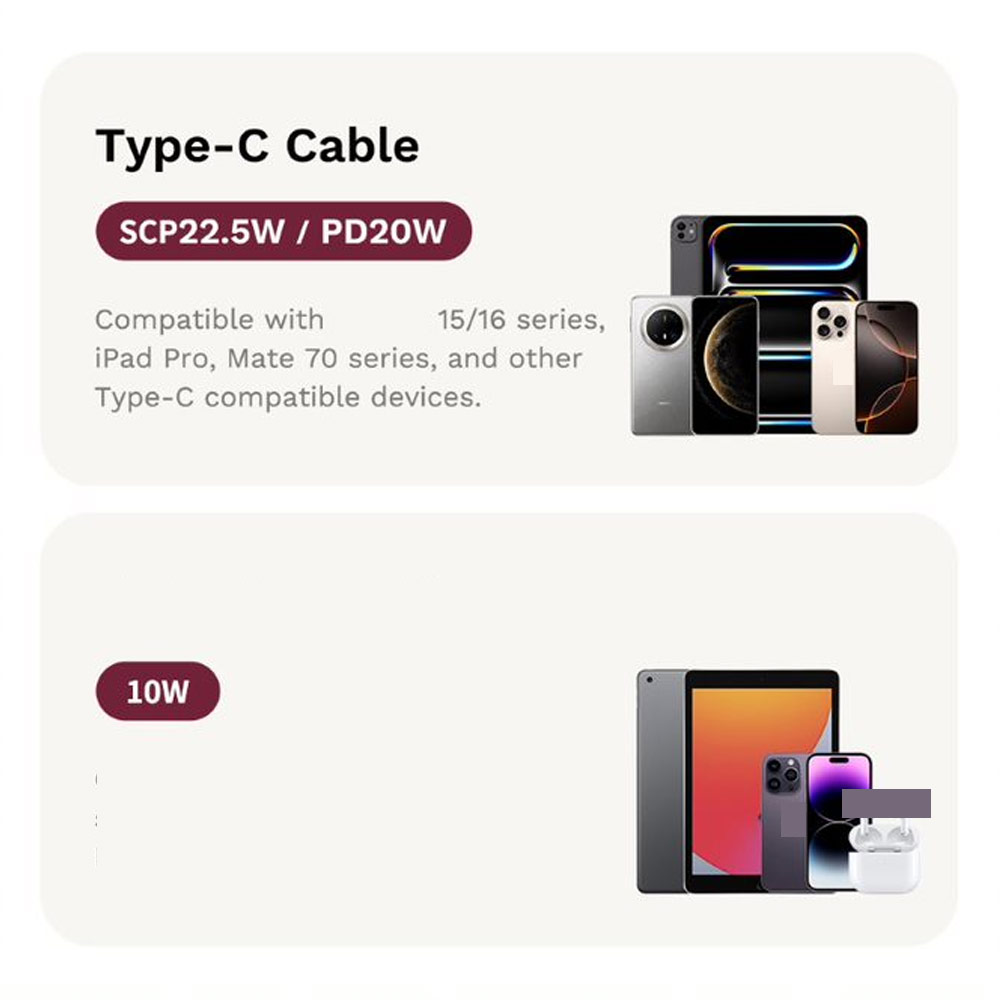 Picture of Rock CCC 3C Certified Power Bank Mini Compact Size PD 20W 10000mAh Travel Portable Small Palm Size Compact Mini CCC Power Bank powerbank with Multiple Built in Cable USB C USB L (Crayon Shin Chan)